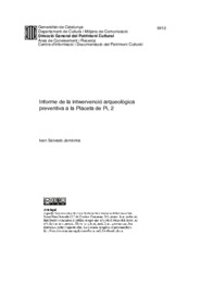 Informe de la intervenció arqueològica preventiva a la placeta de Pi, 2