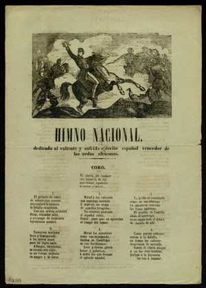 Himno nacional : dedicado al valiente y sufrido ejército español vencedor de las ordas africanas