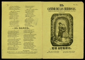 El Cantor de las hermosas : Trobas de amor dedicadas al bello secso por unos aficionados ; Un sueño ; A Teresa ; Un juramento : á Irene ; El bardo