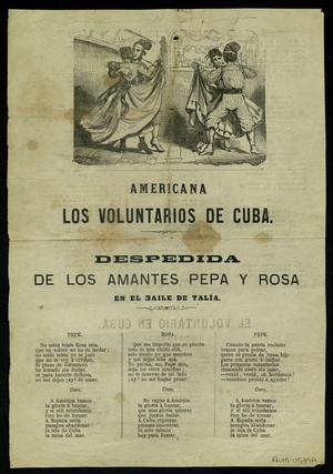 Americana : Los voluntarios de Cuba ; Despedida : de los amantes Pepa y Rosa : en el baile de Talía ; El voluntario en Cuba : americana