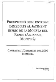 Prospecció dels entorns immediats al jaciment ibèric de la moleta del Remei (Alcanar, Montsià)