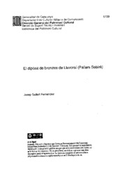 El dipòsit de bronzes de Llavorsí (Pallars Sobirà)
