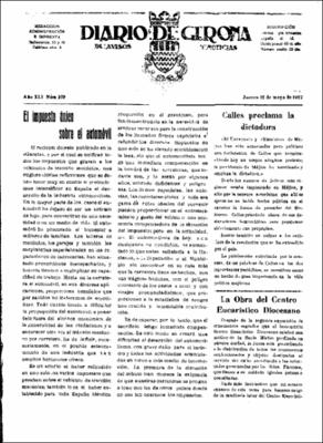 Diario de Gerona de avisos y noticias Núm. 109