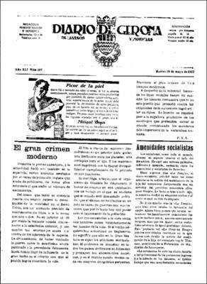 Diario de Gerona de avisos y noticias Núm. 107