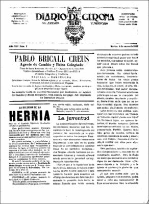 Diario de Gerona de avisos y noticias Núm. 2