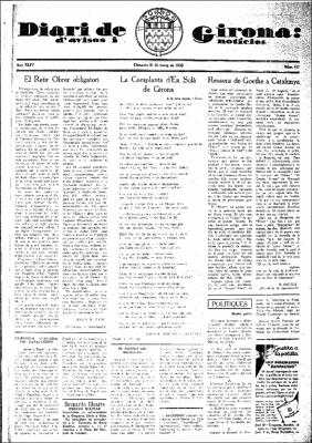 Diari de Girona d'avisos i notícies Núm. 117