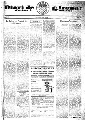 Diari de Girona d'avisos i notícies Núm. 103