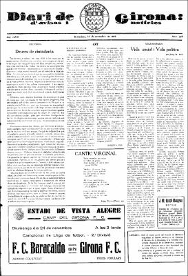 Diari de Girona d'avisos i notícies Núm. 258
