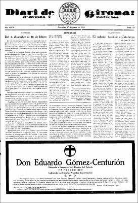 Diari de Girona d'avisos i notícies Núm. 13