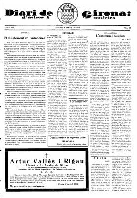 Diari de Girona d'avisos i notícies Núm. 54