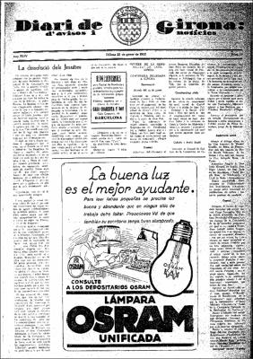 Diari de Girona d'avisos i notícies Núm. 19
