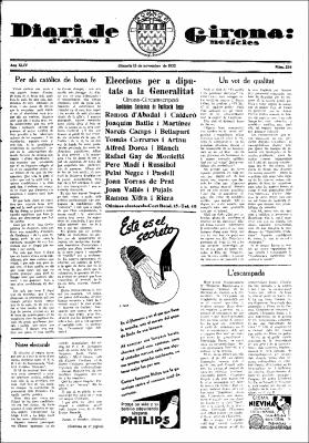 Diari de Girona d'avisos i notícies Núm. 254