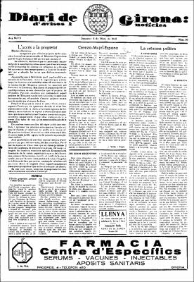 Diari de Girona d'avisos i notícies Núm. 50