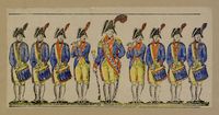 [Banda de tambors en pifres de la Guàrdia reial.1802]