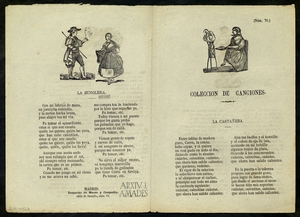 Colección de canciones : La castañera ; La avellanera ; La jardinera : cantada en la Zarzuela con el título de El Duende ; La bunolera
