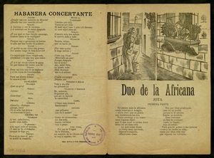 Duo de la Africana : Jota ; La Verbena de la Paloma ; Habanera concertante