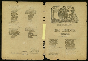 Cancion andaluza de Diego Corrientes ; Habaneras para los chulos y manolas del barrio de Lavapiés de Madrid