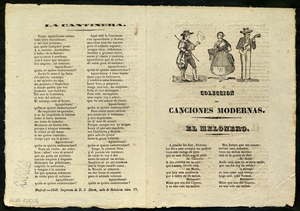 Colección de Canciones modernas : El melonero ; El andaluz fanfarron ; La cantinera