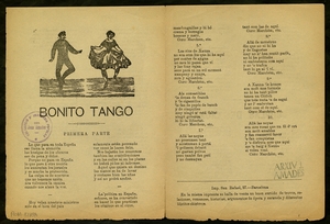 Bonito tango : primera parte ; Coplas de Xauxa