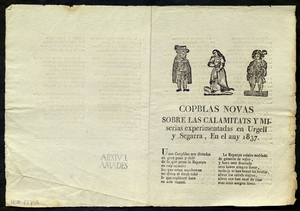 Copblas novas sobre las calamitats y miserias experimentadas en Urgell y Segarra, En el any 1837