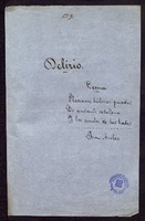Delirio [Manuscrit]