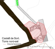 Excavació preventiva a una torre del Castell de Sort (exp. F-21/02)
