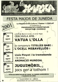Cartell Festa Major 2001