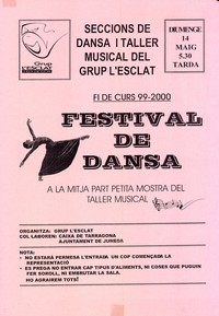 Cartell festival de dansa 2000