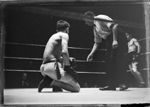 Combat de boxa disputat entre Young Denain i Fortunato Ortega.
