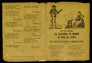 Las tres canciones : la castañera de Madrid, los toros del puerto y el nuevo tango americano ; Los toros del puerto ; El nuevo tango americano : segunda parte