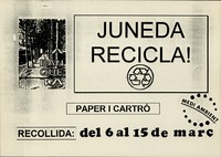Cartell Juneda Recicla!