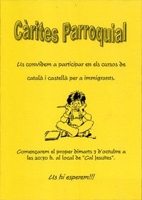 Cartell classes català i castellà