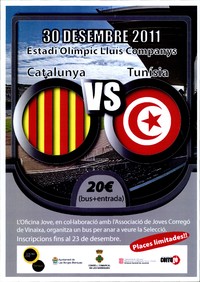 Cartell bus per partit selecció catalana de futbol