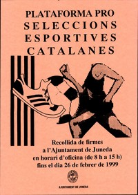 Cartell Plataforma pro Seleccions Catalanes
