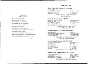 Fullet Trobada de Cors de Clavé 1991