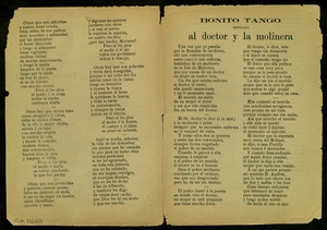 La vida de las doncellas : desde la edad de 15 años hasta la de 35 ; Bonito tango : dedicado al doctor y la molinera