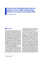 El poblat ibèric del Puig del Castell de Samalús (Cànoves i Samalús| Vallès Oriental). Balanç dels primers cinc anys de recerca (2011-2016)