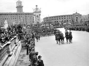 Missa de campanya celebrada amb motiu de l'entrada de les tropes franquistes a Barcelona