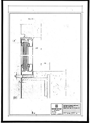 D-33c Fusteria exterior, ampliació secció vertical (substitueix ref. Nº 1 plànol Nº 17)