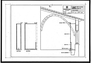 D-1 Tancament vidriat claustre superior (substitueix plànol 18) alçats i secció