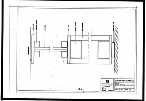 D-27 Mampares divisió claustre, detalñl secció vertical