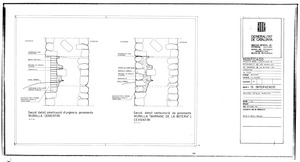 15.- Detall escala d'accès manteniment, seccions detalls muralles