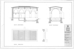 5.- La capella de les Fonts. Proposta d'intervenció, planta estructura i seccions