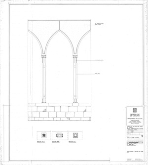 13.- Detalls pilastres claustre