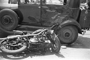 Accident d una motocicleta a Barcelona