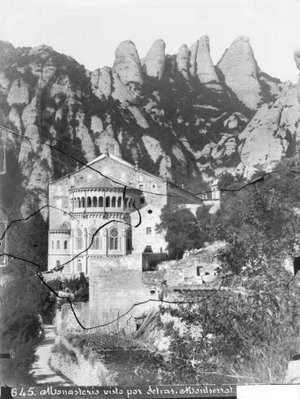 Absis de l'església del monestir de Santa Maria de Montserrat