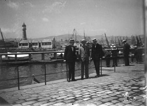 Els germans Guerín Ventura i González al port de Barcelona
