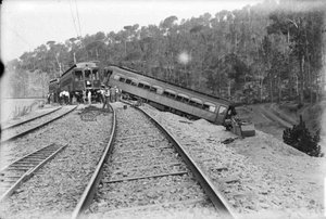 Accident d'un tren de la línia del Vallès