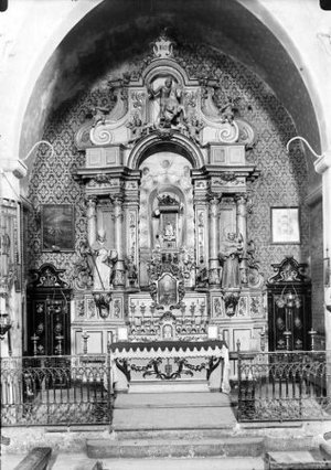 Altar major de l'església de Sant Llorenç de Rocallaura
