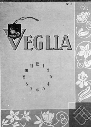 Reproducció de la portada del número 8 d'una revista publicada per la fàbrica italiana de rellotges Veglia, proveïdora del CTV